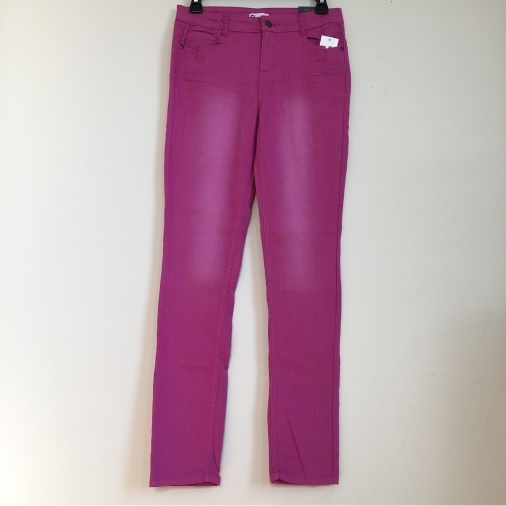EPIC Threads Big Girls Junior Mid Rise Pink Stretch Skinny Jeans
